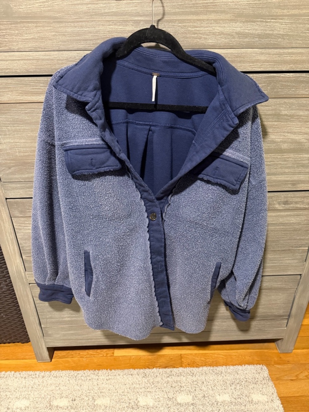Free people ruby jacket size small blue